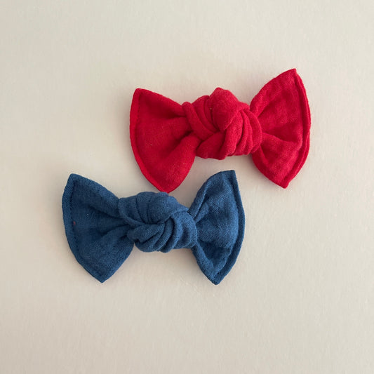 Gauze Ellie Knot Bows