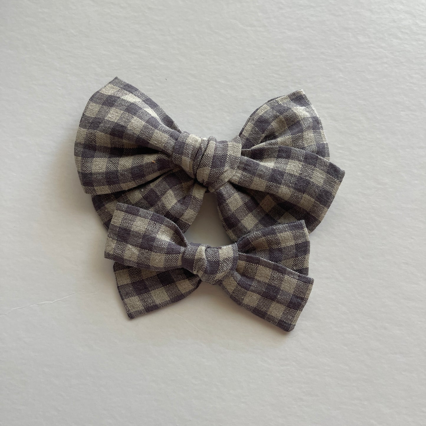 Gingham Linen Bows