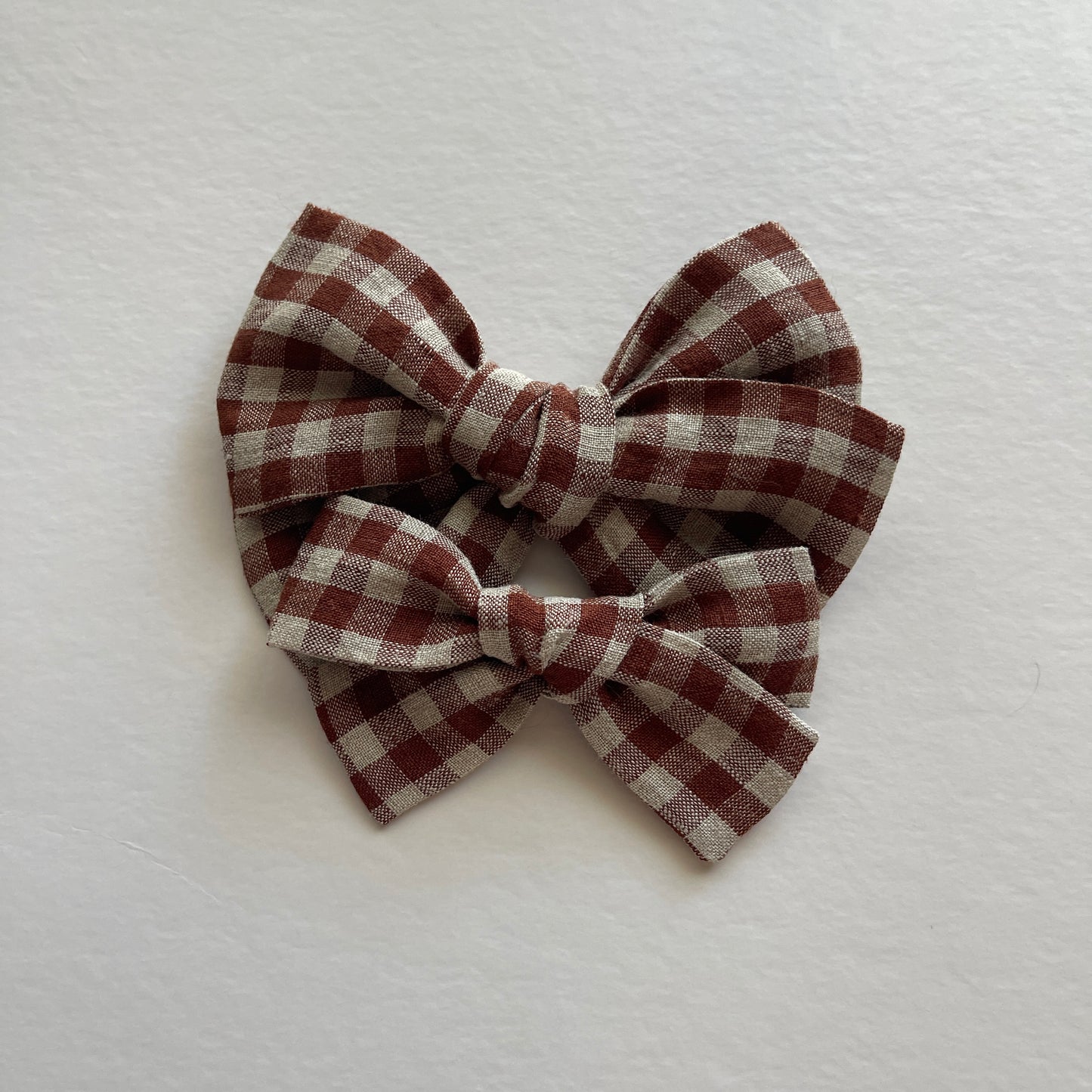 Gingham Linen Bows