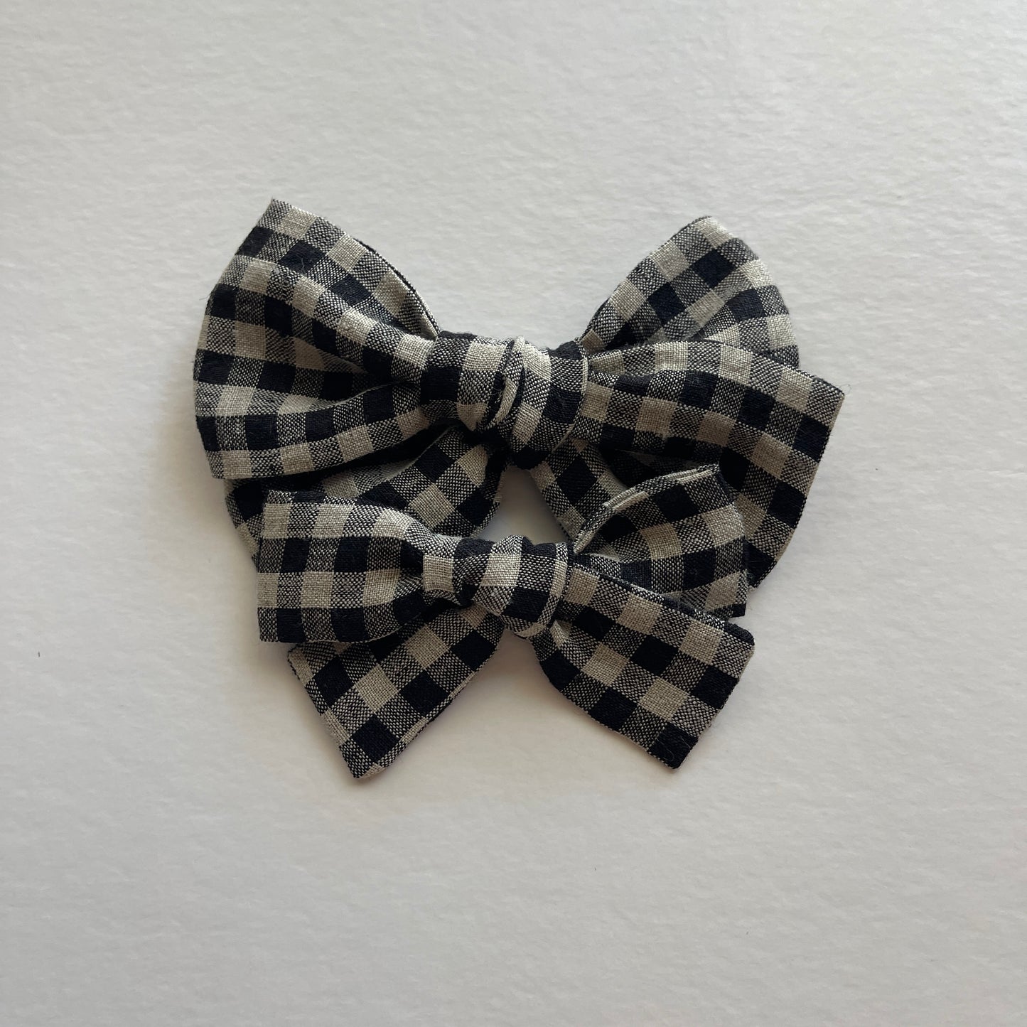 Gingham Linen Bows