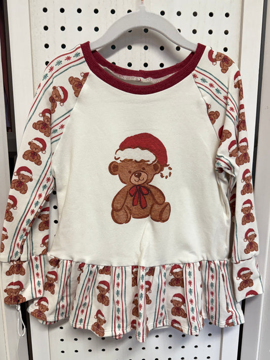 Teddy Bear Raglan Peplum