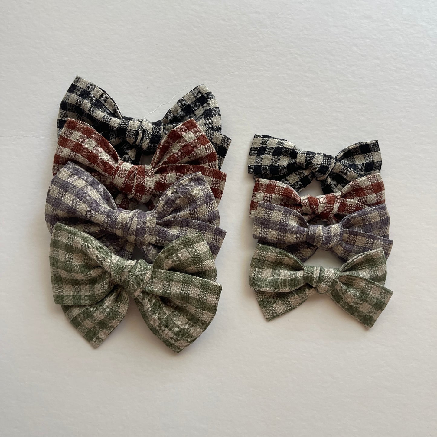 Gingham Linen Bows