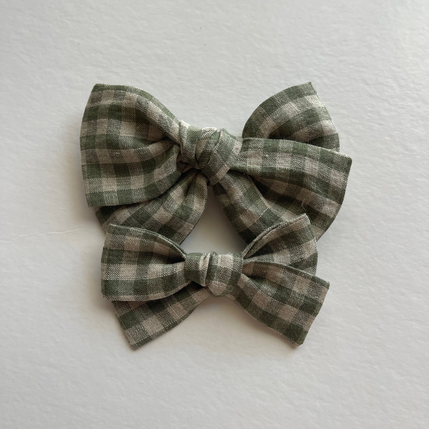 Gingham Linen Bows